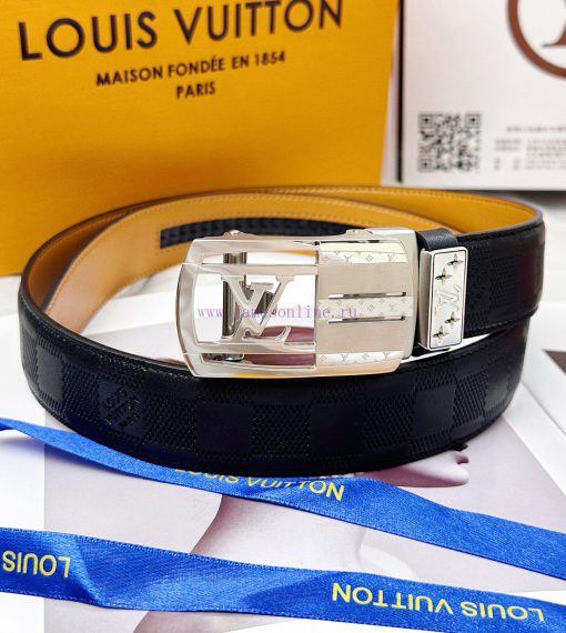 Belt LV Louis Vuitton automatic buckle-Belt replica The automatic belt series is made of 100 kml388ng - Image 6