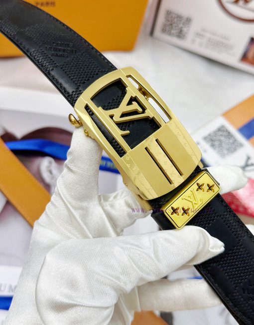 Belt LV Louis Vuitton automatic buckle-Belt replica The automatic belt series is made of 100 1ljzgiht - Image 9