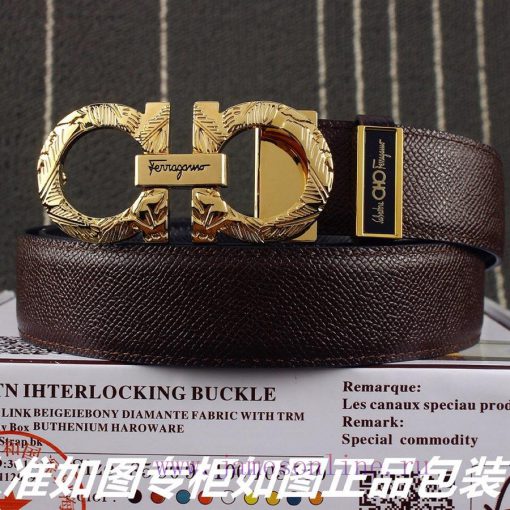 Ferragami ️Comes with a punch as a giftMaterial: 100% top layer cowhide, ensuring genuine le olyswm3u - Image 2