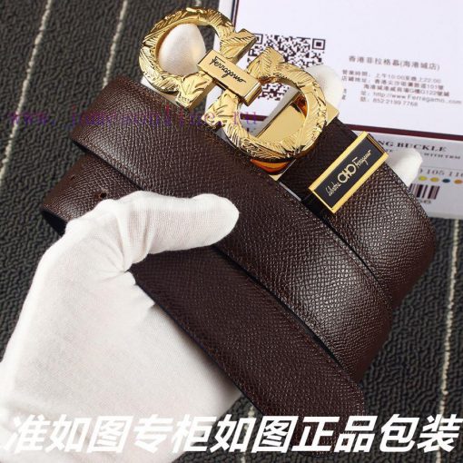 Ferragami ️Comes with a punch as a giftMaterial: 100% top layer cowhide, ensuring genuine le olyswm3u - Image 3