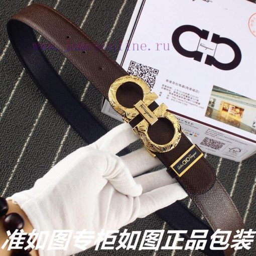 Ferragami ️Comes with a punch as a giftMaterial: 100% top layer cowhide, ensuring genuine le olyswm3u - Image 4