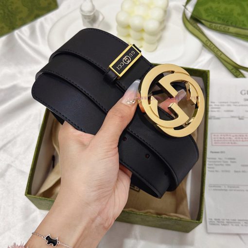 Belt Gucci Gucci️The waistband is made of 100% cowhide, ensuring genuine leather. The 24k pu ovzdu23z - Image 6