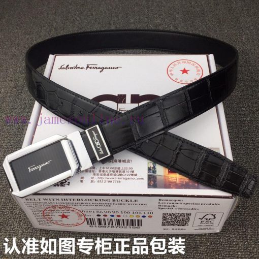 Ferragamo crocodile patternGrade: Italian imported 100% top layer cowhide, Ferragamo, world- zq9op480 - Image 6