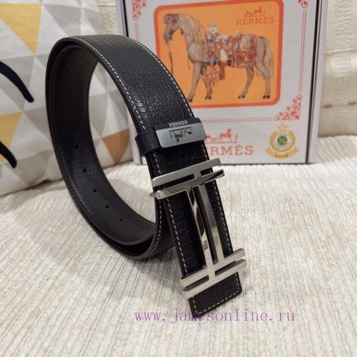 Hermes Hermès Material: Leather Belt with 100% Head Layer. The leather belt is guaranteed to ru689hb8 - Image 2