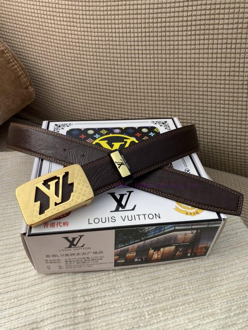 LV... Louis VuittonMaterial: Leather Belt with 100% Head Layer. The leather belt is guarante s0k07ppo