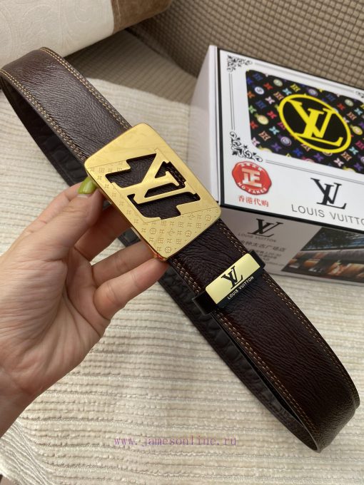 LV... Louis VuittonMaterial: Leather Belt with 100% Head Layer. The leather belt is guarante s0k07ppo - Image 4