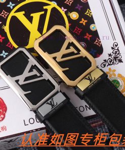 Men's belt LV Louis Deng ️Men's leather belt is made of 100% head layer cowhide, ensuring th cqekzh3b