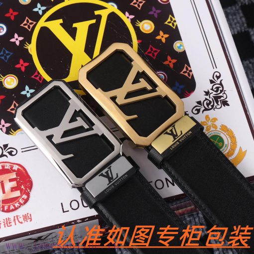 Men's belt LV Louis Deng ️Men's leather belt is made of 100% head layer cowhide, ensuring th cqekzh3b - Image 2