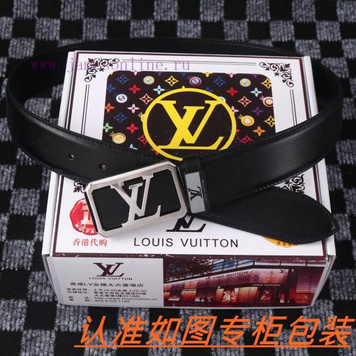 Men's belt LV Louis Deng ️Men's leather belt is made of 100% head layer cowhide, ensuring th jhcxtwev - Image 3