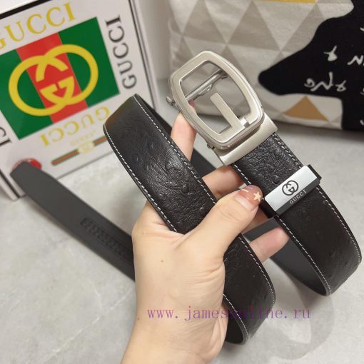 Gucci. Gucci automatic beltMaterial: Leather Belt with 100% Head Layer. The leather belt is 27qmoml8 - Image 3