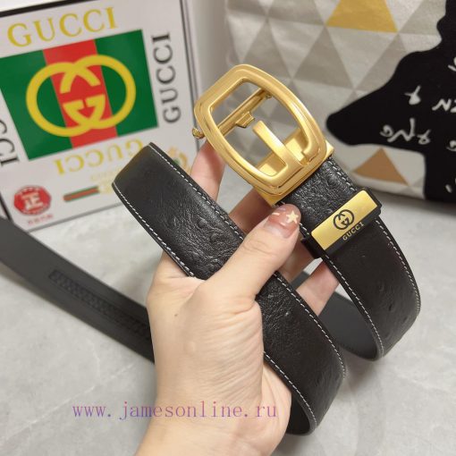 Gucci. Gucci automatic beltMaterial: Leather Belt with 100% Head Layer. The leather belt is 27qmoml8 - Image 4