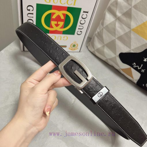 Gucci. Gucci automatic beltMaterial: Leather Belt with 100% Head Layer. The leather belt is 27qmoml8 - Image 5