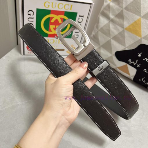 Gucci. Gucci automatic beltMaterial: Leather Belt with 100% Head Layer. The leather belt is 27qmoml8 - Image 7