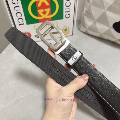 Gucci. Gucci automatic beltMaterial: Leather Belt with 100% Head Layer. The leather belt is 27qmoml8 - Image 9