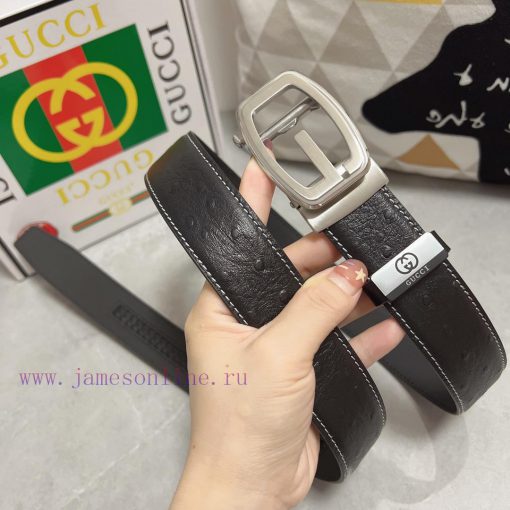 Gucci. Gucci automatic beltMaterial: Leather Belt with 100% Head Layer. The leather belt is bxzlpj5y - Image 6