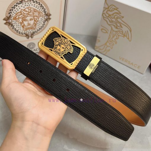 Versace. VersaceMaterial: Leather Belt with 100% Head Layer. The leather belt is guaranteed zhrd86q9 - Image 3