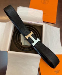 3.8cm, Hermes/Hermes Classic H brushed gold/palladium buckle, imported togo leather lining, v7lhtibb
