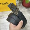 FENDL 38mm wide double-sided original calf leather with a single ruthenium palladium plated jslnxksq