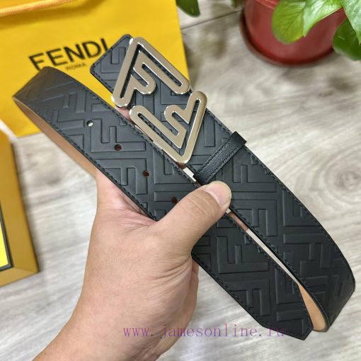 FENDL 38mm wide double-sided original calf leather with a single ruthenium palladium plated 3kdirk2u - Image 3