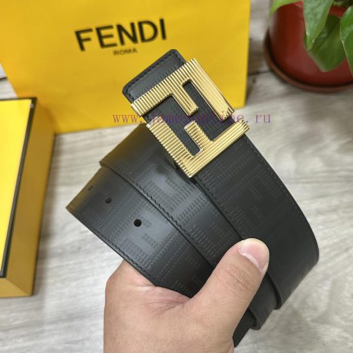 FENDL 40MM wide double-sided original calf leather with a single ruthenium palladium plated dxpr25cr - Image 2