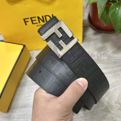 FENDL 40MM wide double-sided original calf leather with a single ruthenium palladium plated 9kpbt55c - Image 2