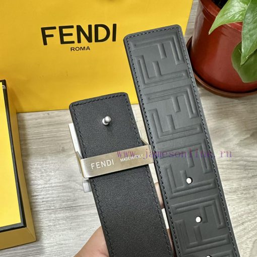 FENDL 40MM wide double-sided original calf leather with a single ruthenium palladium plated 9kpbt55c - Image 6