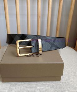 Burberry launches new matching palladium plated buckle design with engraved Burberry plaid w wjb1an0a