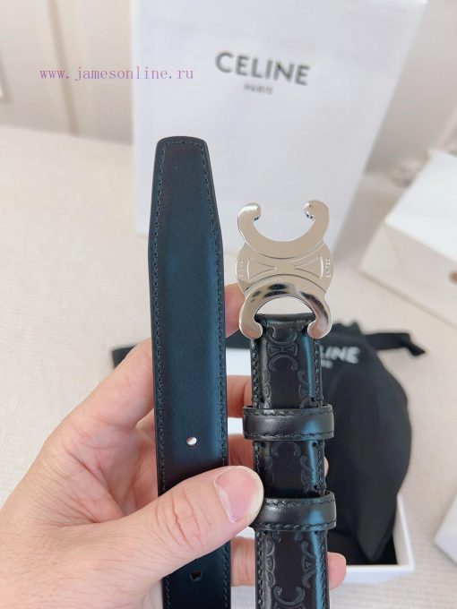 CELINE's original 2.5cm wide waistband is crafted from finely crafted calf leather, while th h4mmeofq - Image 5
