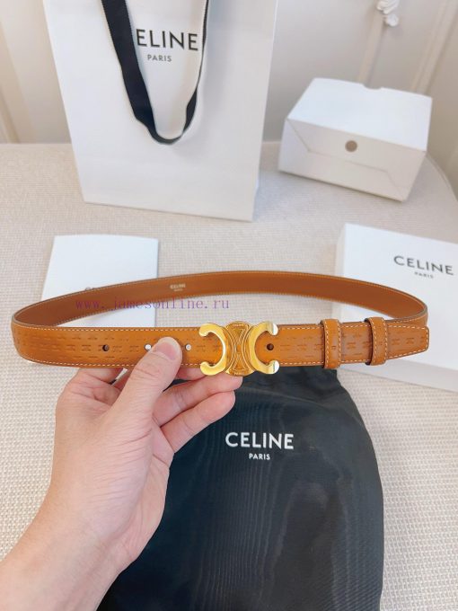 CELINE's original 2.5cm wide waistband is crafted from finely crafted calf leather, while th 0fxskp9m - Image 3