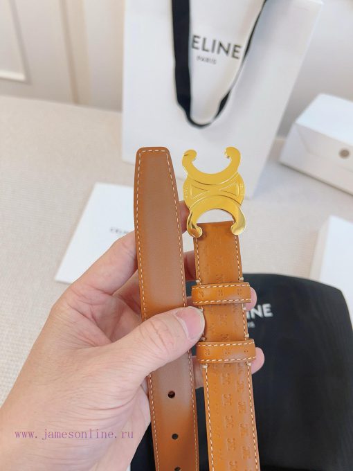 CELINE's original 2.5cm wide waistband is crafted from finely crafted calf leather, while th 0fxskp9m - Image 5