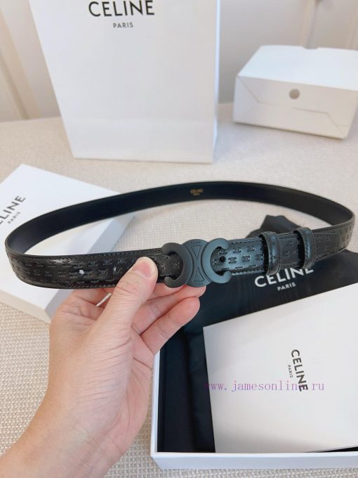 CELINE's original 2.5cm wide waistband is crafted from finely crafted calf leather, while th r4dq1yyc - Image 3