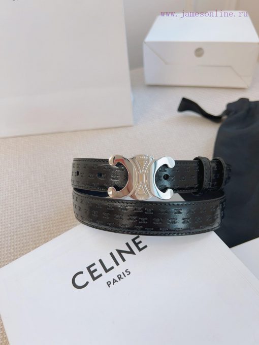 CELINE's original 2.5cm wide waistband is crafted from finely crafted calf leather, while th 2hq3e6vs - Image 2