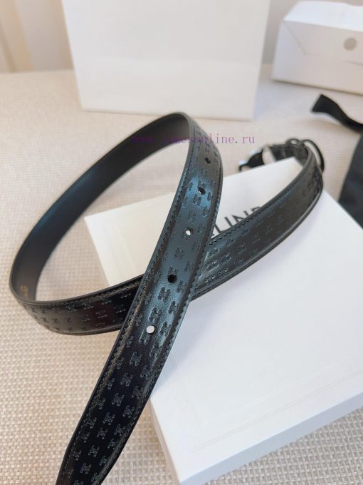 CELINE's original 2.5cm wide waistband is crafted from finely crafted calf leather, while th 2hq3e6vs - Image 3