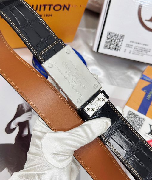 Belt LV Louis Vuitton Top Remakes-The belt is made of 100% imported original cowhide, ensuri 1nto54l6 - Image 9