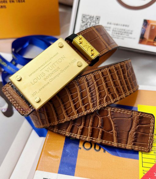 Belt LV Louis Vuitton Top Remakes-The belt is made of 100% imported original cowhide, ensuri s8cnk9tp - Image 6