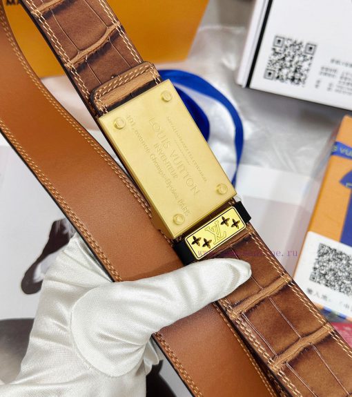 Belt LV Louis Vuitton Top Remakes-The belt is made of 100% imported original cowhide, ensuri s8cnk9tp - Image 9