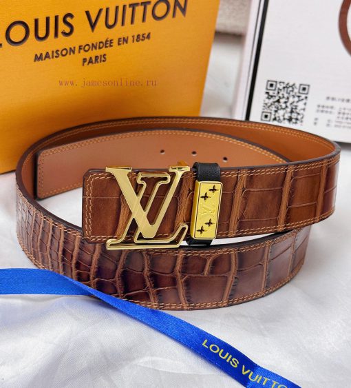 Belt LV Louis ReproductionThe waistband is made of 100% cowhide, ensuring a three-dimensiona ifpj5kmz - Image 6