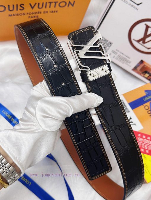 Belt LV Louis ReproductionThe waistband is made of 100% cowhide, ensuring a three-dimensiona ygkzn6g6 - Image 5