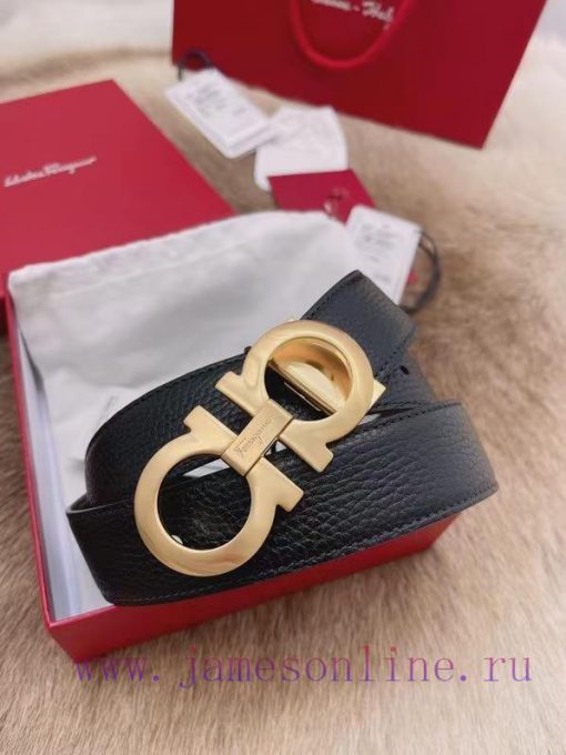 Complete set of gift box Ferragamo genuine size 3.5cm Italian factory imported leather trade 06sqfxqh
