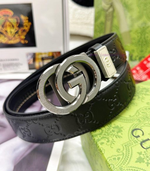 Belt Gucci Gucci automatic buckle-Belt replica Gucci The automatic belt series is made of 10 2qi94pv6 - Image 2