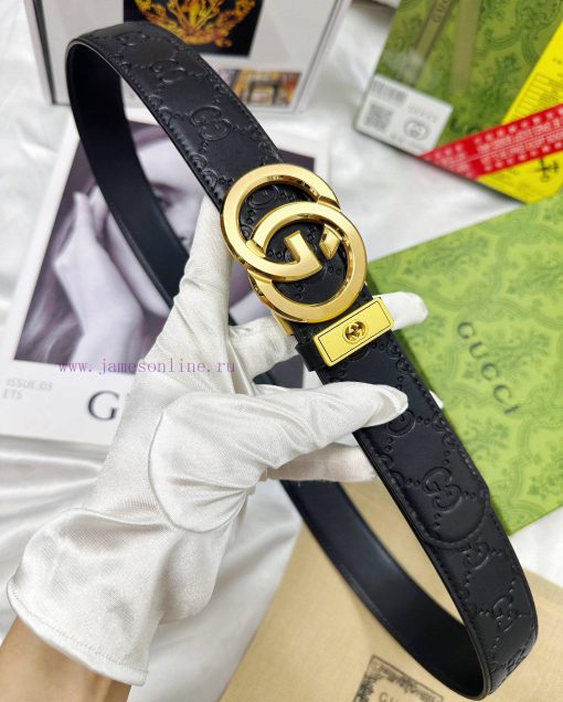 Belt Gucci Gucci automatic buckle-Belt replica Gucci The automatic belt series is made of 10 lfsm0wlo - Image 7
