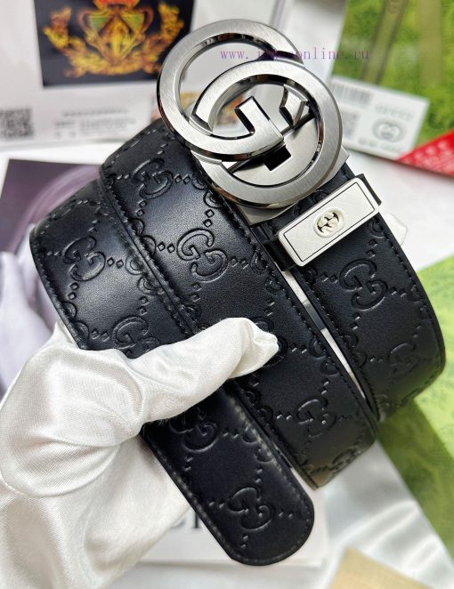 Belt Gucci Gucci automatic buckle-Belt replica Gucci The automatic belt series is made of 10 2qi94pv6 - Image 3