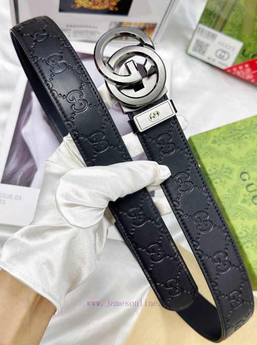 Belt Gucci Gucci automatic buckle-Belt replica Gucci The automatic belt series is made of 10 2qi94pv6 - Image 5