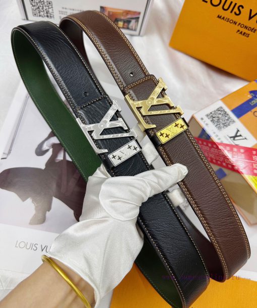 Belt LV Louis Vuitton's top tier replicaThe waistband is made of 100% cowhide, ensuring genu kfbntw1l - Image 5