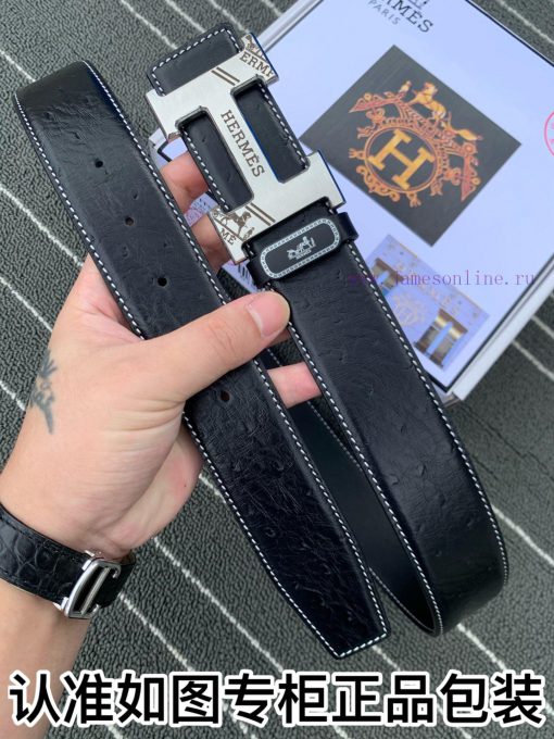 Belt Hermes Her...mes️The waistband is made of 100% cowhide, ensuring genuine leather. The 2 fadamiey - Image 6
