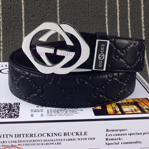 GucciIdentify and receive a punch as a giftMaterial: 100% head layer cowhide belt, 24k pure 7rocn19w - Image 8