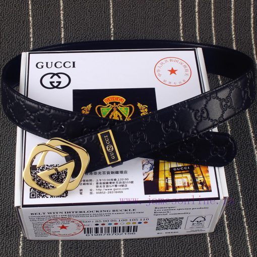 GucciIdentify and receive a punch as a giftMaterial: 100% head layer cowhide belt, 24k pure r7dwt05i - Image 6