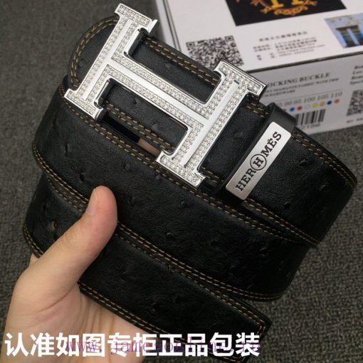 Hermes Hermes ostrich patternGrade: Italian imported 100% top layer cowhide, Hermes. Herm è 05wa67og - Image 3