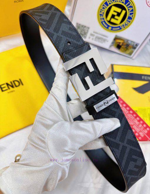 Belt FENDI Fendi ReproductionBelt made of 100% imported top layer cowhide, ensuring genuine oiu275z1 - Image 5