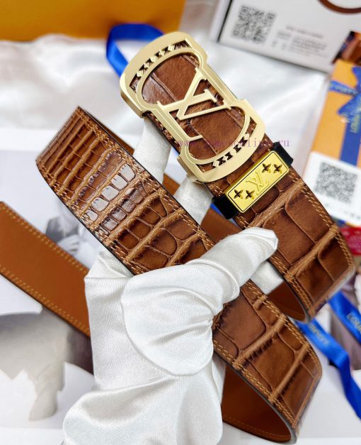 Belt LV Louis Vuitton replicaThe waistband is made of 100% cowhide, ensuring a 24K pure stee 8cp61rc0 - Image 4